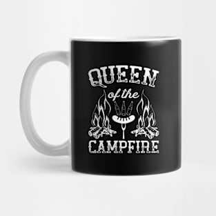 Queen of the Campfire Camping Gift design Mug